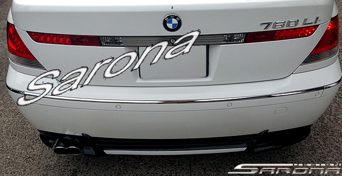 Custom BMW 7 Series  Sedan Rear Add-on Lip (2002 - 2005) - $389.00 (Part #BM-029-RA)
